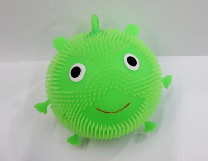 The new wool ball TPR smile flash luminous toy flash toy factory direct The new wool ball TPR smile flash luminous toy flash toy factory direct