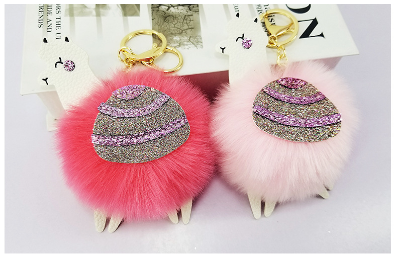 Artificial plush key chain bag pendant can be customized rabbit fox wool ball manufacturers Artificial plush key chain bag pendant can be customized rabbit fox wool ball manufacturers