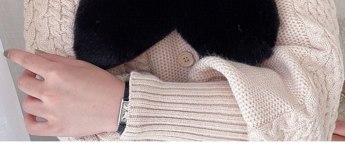 Women's Plush Scarf Winter Korean Style Small Dovetail Cross Scarf Imitation Fur Imitation Rabbit Fur Scarf Plush Fur Collar Warm Women's Plush Scarf Winter Korean Style Small Dovetail Cross Scarf Imitation Fur Imitation Rabbit Fur Scarf Plush Fur Collar Warm