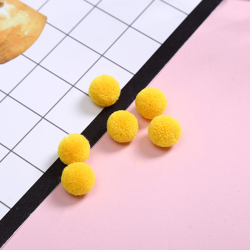 Polyester cashmere wool ball color trim ball cartoon cherry fuzzy ball cap plush ball diy accessories wholesale