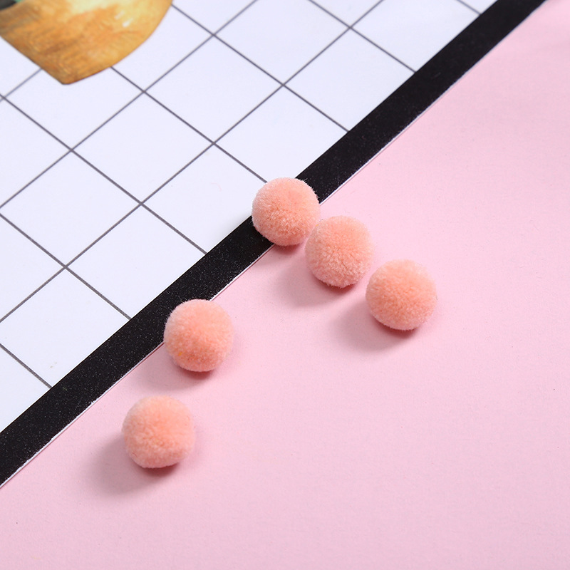 Polyester cashmere wool ball color trim ball cartoon cherry fuzzy ball cap plush ball diy accessories wholesale Polyester cashmere wool ball color trim ball cartoon cherry fuzzy ball cap plush ball diy accessories wholesale