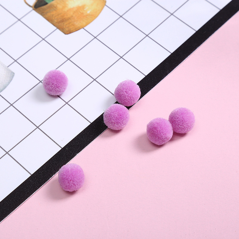 Polyester cashmere wool ball color trim ball cartoon cherry fuzzy ball cap plush ball diy accessories wholesale Polyester cashmere wool ball color trim ball cartoon cherry fuzzy ball cap plush ball diy accessories wholesale