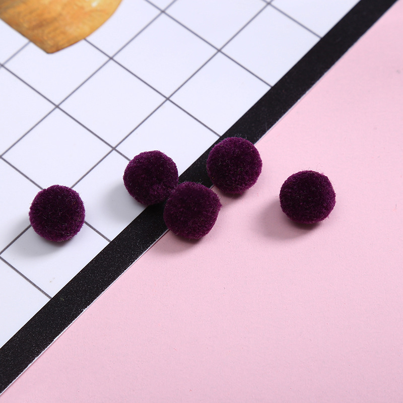 Polyester cashmere wool ball color trim ball cartoon cherry fuzzy ball cap plush ball diy accessories wholesale Polyester cashmere wool ball color trim ball cartoon cherry fuzzy ball cap plush ball diy accessories wholesale