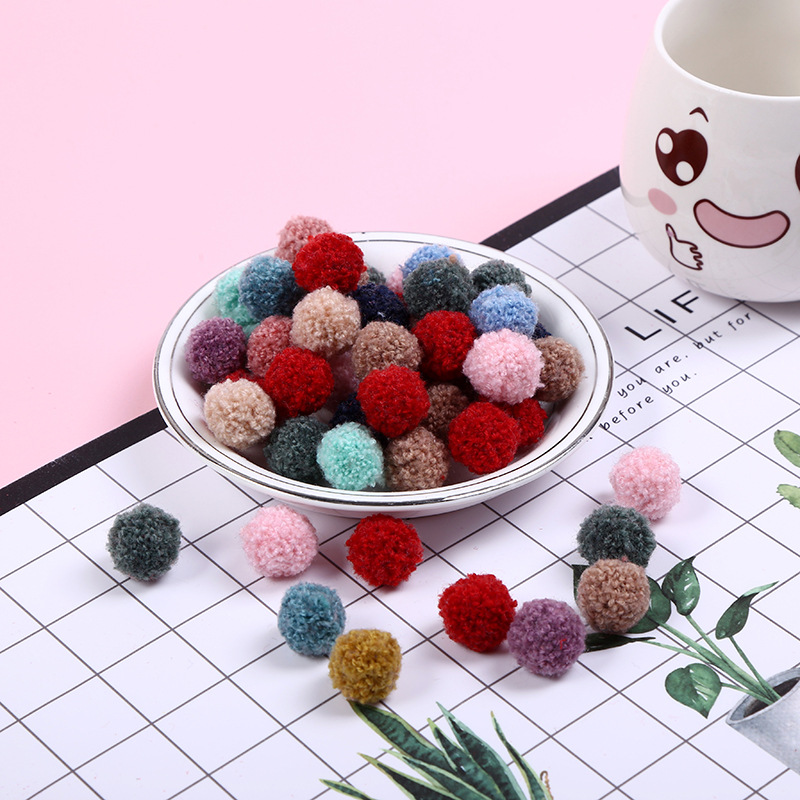 Spot supply cashmere ball teddy ball color wool ball clothing accessories can be customized manufacturers direct
