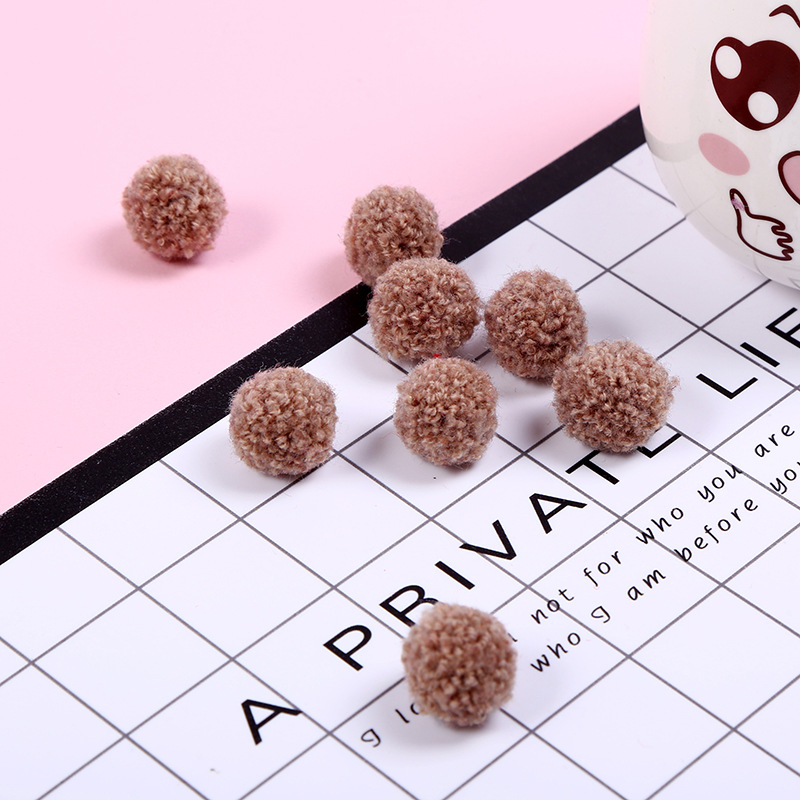 Spot supply cashmere ball teddy ball color wool ball clothing accessories can be customized manufacturers direct