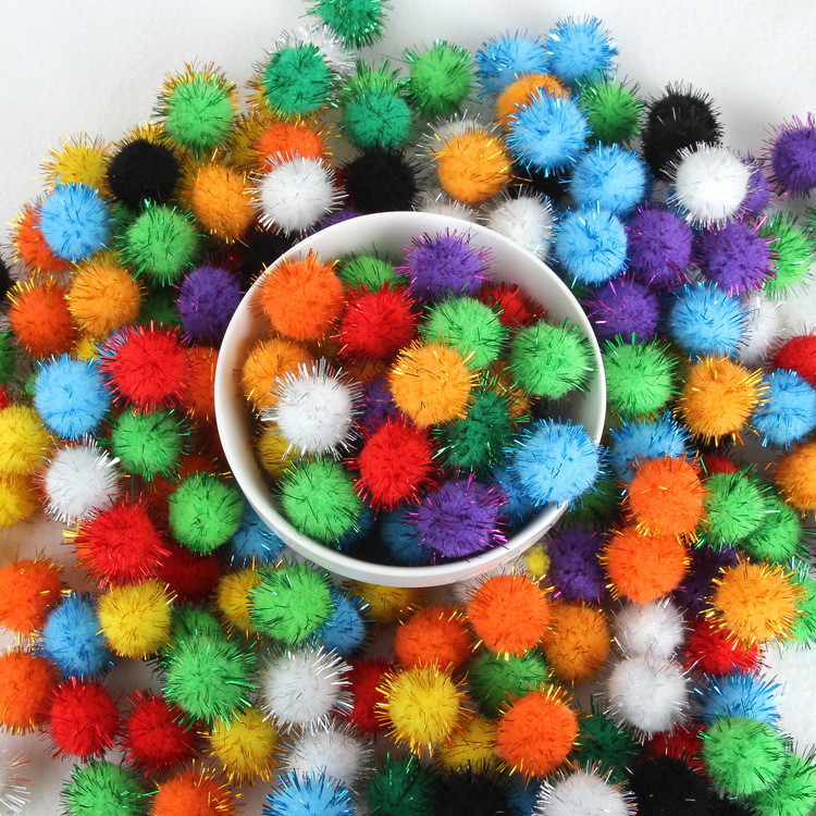 Factory Direct Sales Gold Wool Ball Glitter Ball in Stock