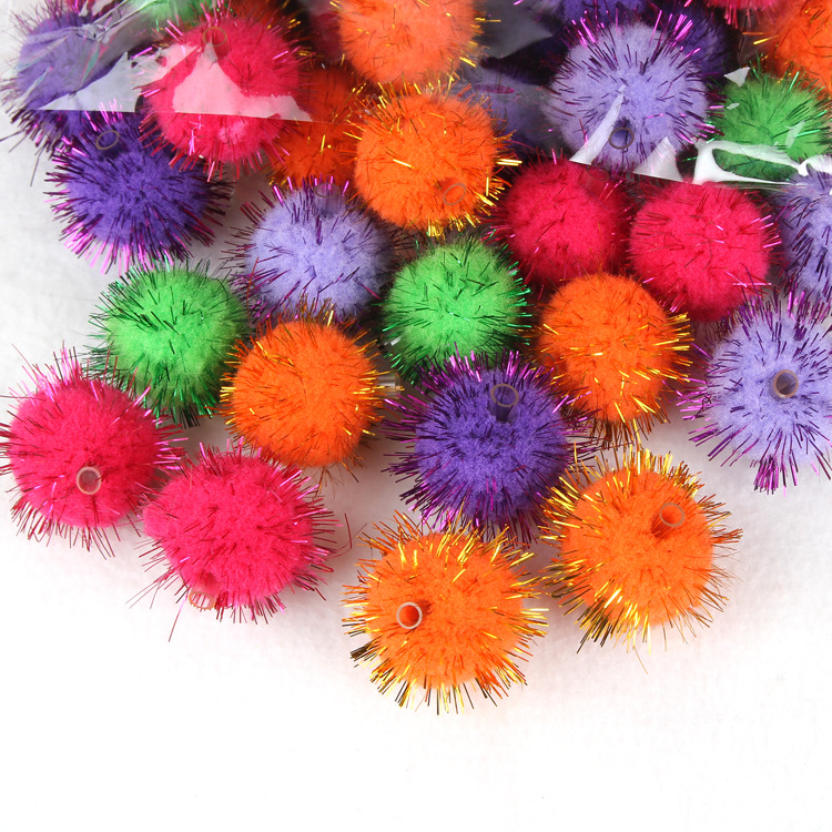 Factory Direct Sales Gold Wool Ball Glitter Ball in Stock