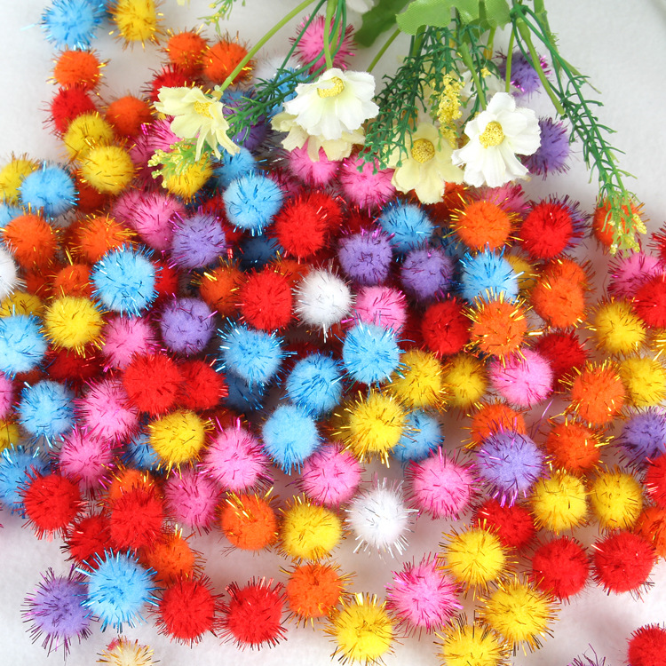 Factory Direct Sales Gold Wool Ball Glitter Ball in Stock