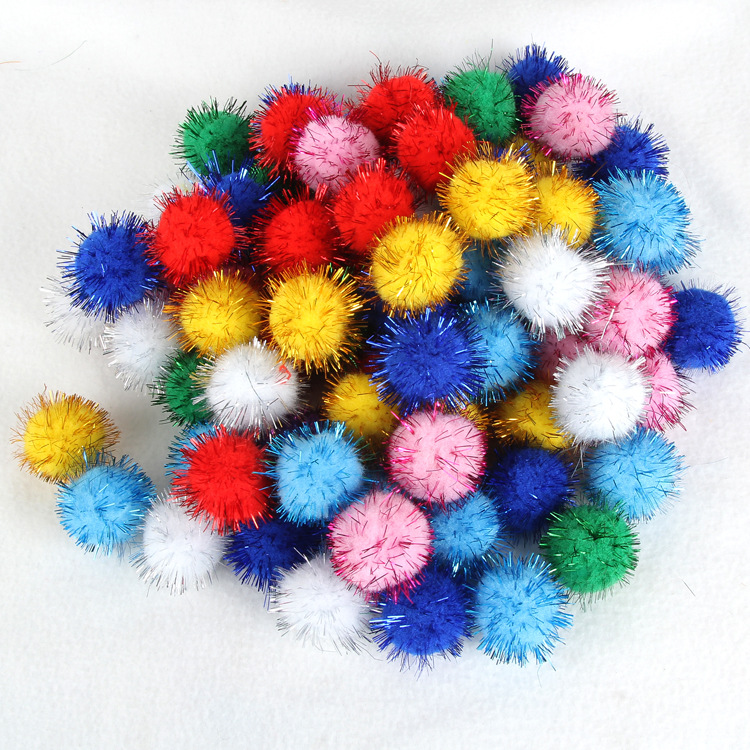 Factory Direct Sales Gold Wool Ball Glitter Ball in Stock