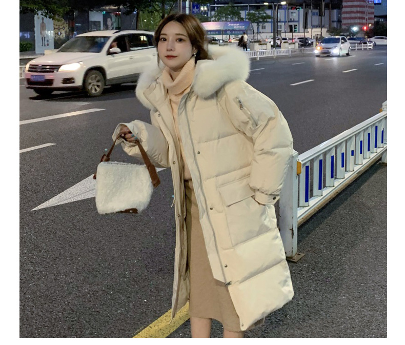 down Cotton-Padded Jacket Women's Mid-Length 2021 Winter New Korean Style Big Fur Collar Thickened Ultralong Overknee Cotton-Padded Coat down Cotton-Padded Jacket Women's Mid-Length 2021 Winter New Korean Style Big Fur Collar Thickened Ultralong Overknee Cotton-Padded Coat