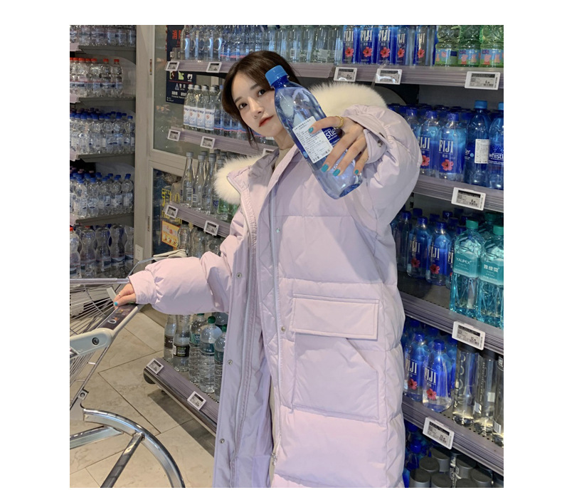 down Cotton-Padded Jacket Women's Mid-Length 2021 Winter New Korean Style Big Fur Collar Thickened Ultralong Overknee Cotton-Padded Coat down Cotton-Padded Jacket Women's Mid-Length 2021 Winter New Korean Style Big Fur Collar Thickened Ultralong Overknee Cotton-Padded Coat