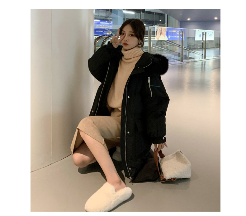 down Cotton-Padded Jacket Women's Mid-Length 2021 Winter New Korean Style Big Fur Collar Thickened Ultralong Overknee Cotton-Padded Coat down Cotton-Padded Jacket Women's Mid-Length 2021 Winter New Korean Style Big Fur Collar Thickened Ultralong Overknee Cotton-Padded Coat