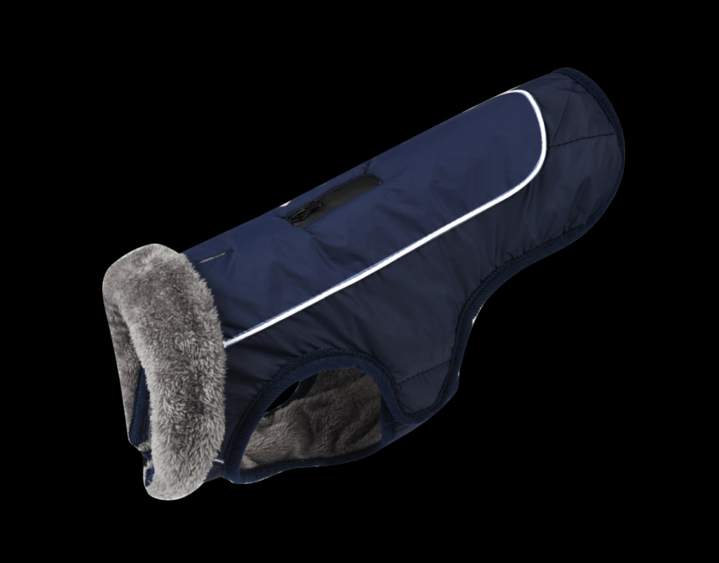 Fur Collar Dog Clothes Pet Clothes Autumn and Winter Reflective Waterproof Dog Quilted Cotton Cloth New Style Pet Fur Collar Dog Clothes Pet Clothes Autumn and Winter Reflective Waterproof Dog Quilted Cotton Cloth New Style Pet
