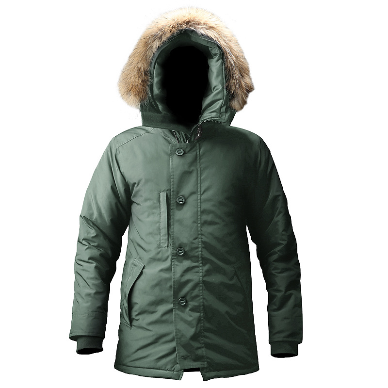Mingpeng Consul Outdoor N3B Genuine Fur Collar Cotton-Padded Coat Cotton-Padded Coat Windproof Waterproof Cold-Proof Coat Tactical Cotton-Padded Coat