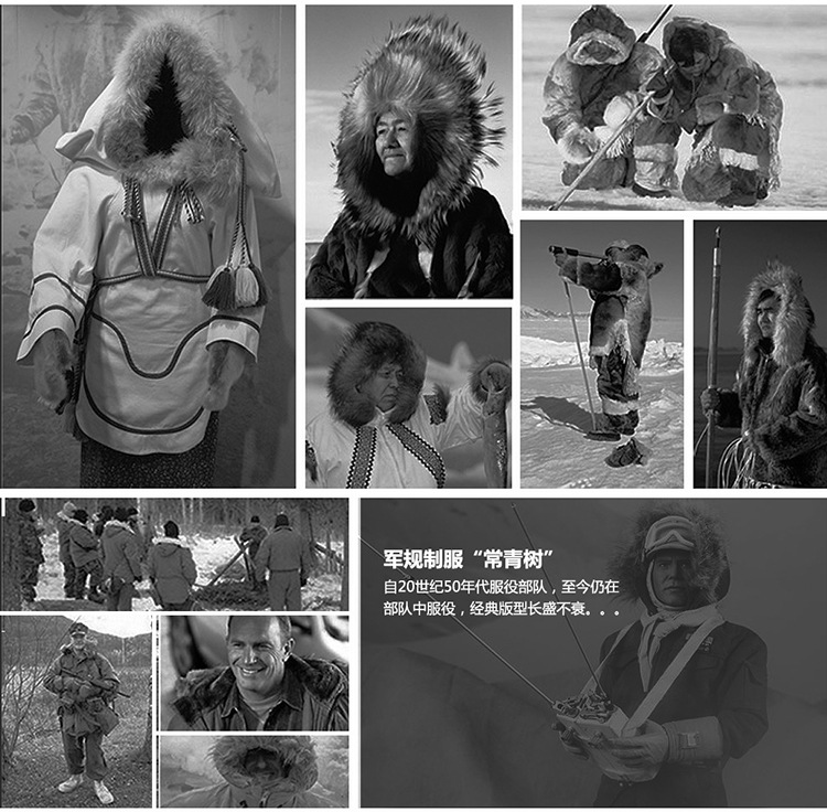 Mingpeng Consul Outdoor N3B Genuine Fur Collar Cotton-Padded Coat Cotton-Padded Coat Windproof Waterproof Cold-Proof Coat Tactical Cotton-Padded Coat