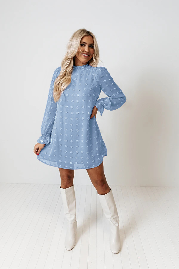 2021 Europe and America Cross Border Amazon Autumn and Winter Lace Collar Puff Sleeve Chiffon Embroidered Fur Ball Dress Dress for Women 2021 Europe and America Cross Border Amazon Autumn and Winter Lace Collar Puff Sleeve Chiffon Embroidered Fur Ball Dress Dress for Women