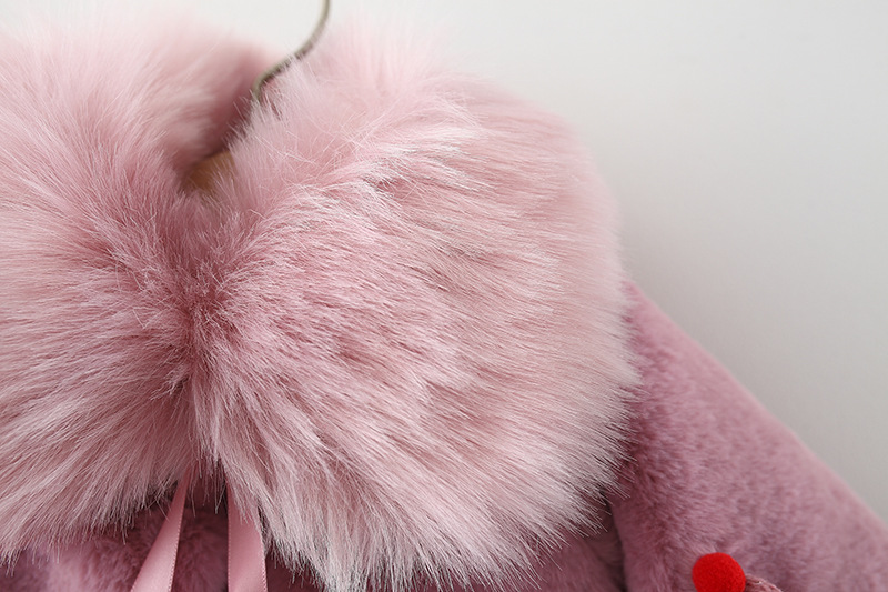 2021winter New Four Smiley Hat Furry Sweater Shawl Girls' Fur Collar Furry Sweater Inverness