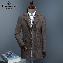 Winter Woolen Coat Men's Mid-Length Woolen Coat with Fur Collar Overcoat and Trench Coat Wool Overcoat Men's Woolen Coat Men's Thickened Winter Woolen Coat Men's Mid-Length Woolen Coat with Fur Collar Overcoat and Trench Coat Wool Overcoat Men's Woolen Coat Men's Thickened