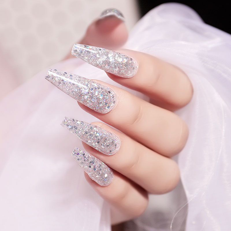 Cross-Border New Nail Art Extension Glue Painless Fast Extension Nail Plant UV Polish Painless Sequin Extension Glue