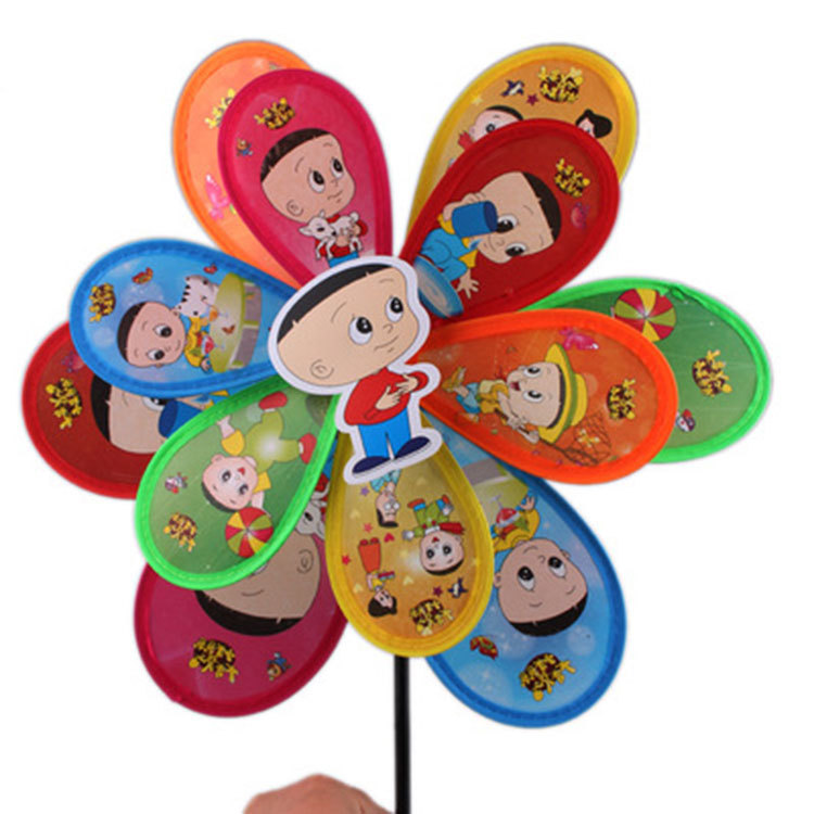 Double-Layer Sequin Size Windmill Cartoon Color Children Windmill DIY Stall Scenic Spot Toys Yiwu Spot Supply Double-Layer Sequin Size Windmill Cartoon Color Children Windmill DIY Stall Scenic Spot Toys Yiwu Spot Supply