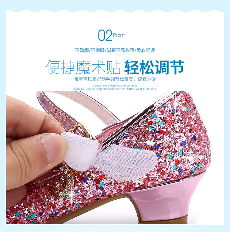 Autumn 2020 New Girls Small High Heel Shoes Sequin Shoes Surface Bow Decoration Children's Dance Shoes Autumn 2020 New Girls Small High Heel Shoes Sequin Shoes Surface Bow Decoration Children's Dance Shoes