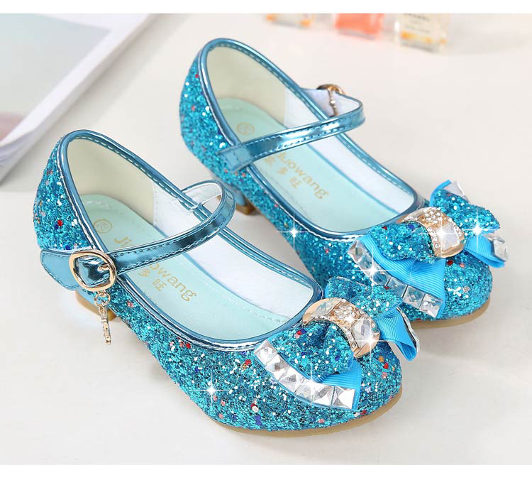 Autumn 2020 New Girls Small High Heel Shoes Sequin Shoes Surface Bow Decoration Children's Dance Shoes Autumn 2020 New Girls Small High Heel Shoes Sequin Shoes Surface Bow Decoration Children's Dance Shoes