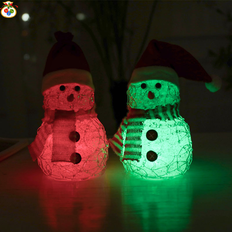 XM-6106 Sequin Brushed Snowman European Christmas Snowman Xinqite Electronic Products LED Night Light Ambience Light