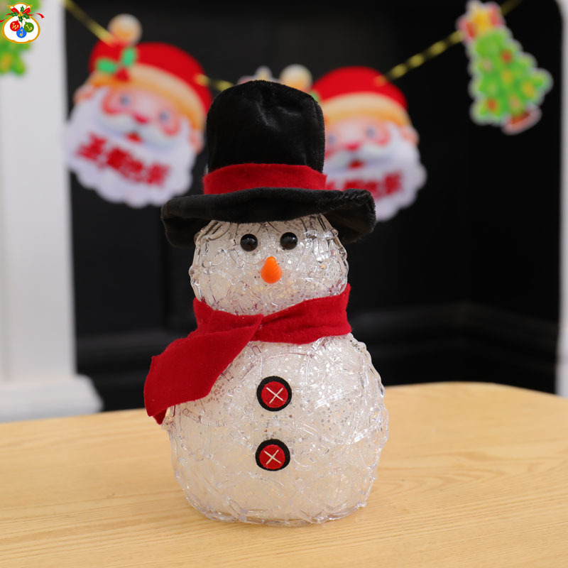 XM-6106 Sequin Brushed Snowman European Christmas Snowman Xinqite Electronic Products LED Night Light Ambience Light