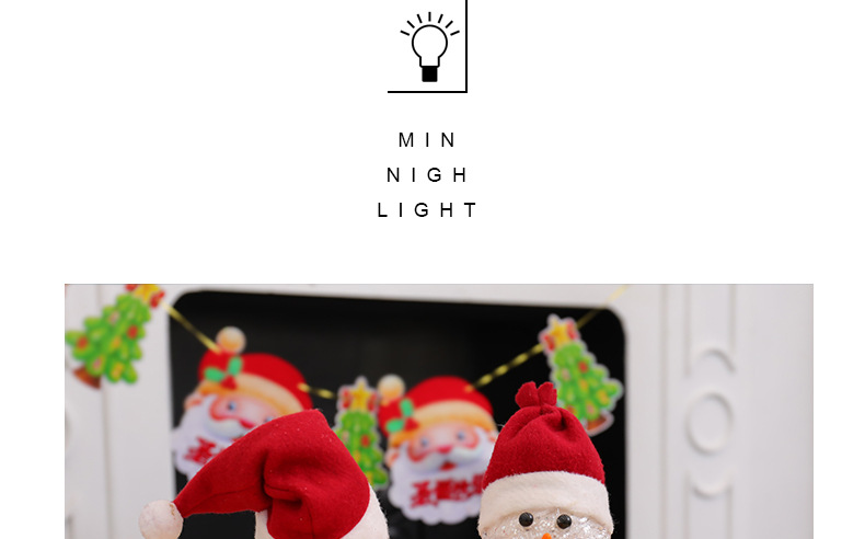 XM-6106 Sequin Brushed Snowman European Christmas Snowman Xinqite Electronic Products LED Night Light Ambience Light
