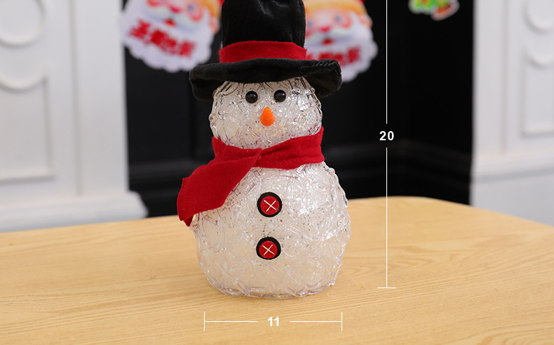 XM-6106 Sequin Brushed Snowman European Christmas Snowman Xinqite Electronic Products LED Night Light Ambience Light