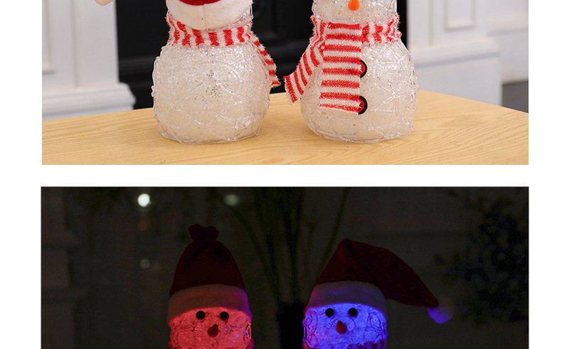 XM-6106 Sequin Brushed Snowman European Christmas Snowman Xinqite Electronic Products LED Night Light Ambience Light