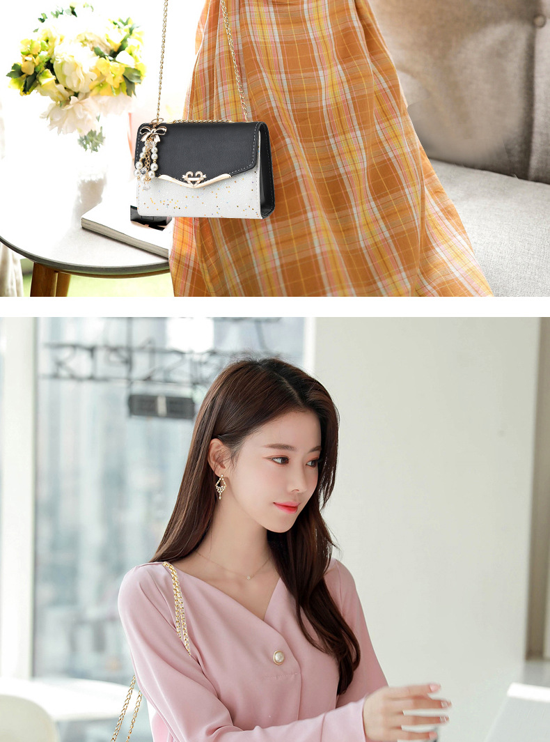 One Piece Dropshipping Bag Women's Bag Wholesale Messenger Bag Sequin Shoulder Bag Korean Style Women's Shoulder Bag Mobile Phone Bag Coin Purse