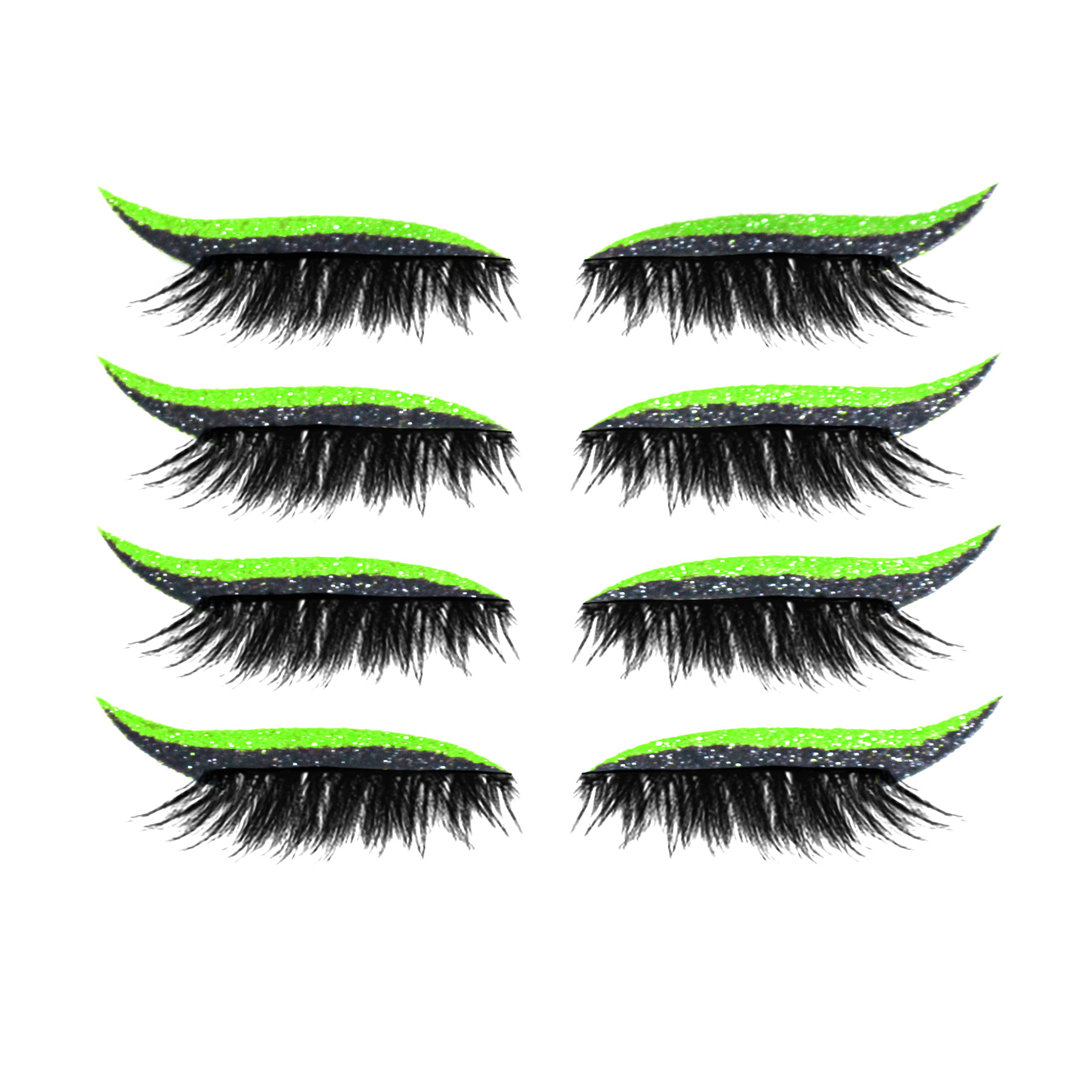 Reusable Eyeliner and Eyelash Stickers Glitter Eyeliner Stickers False Eyelashes Sequin Eye Shadow