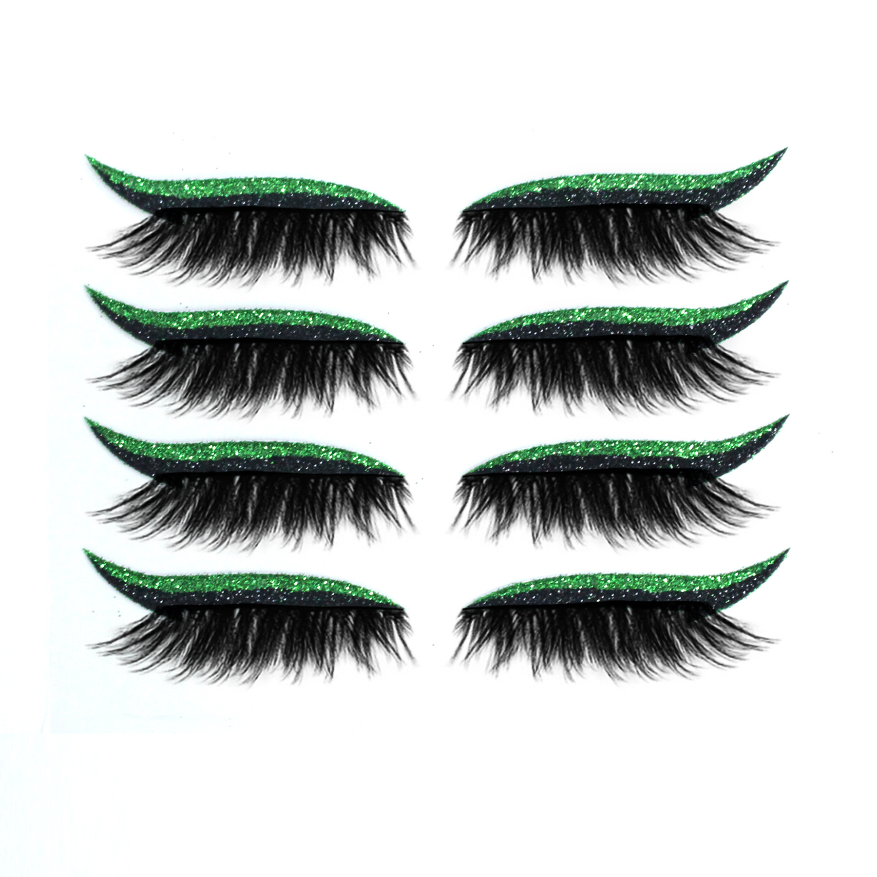 Reusable Eyeliner and Eyelash Stickers Glitter Eyeliner Stickers False Eyelashes Sequin Eye Shadow