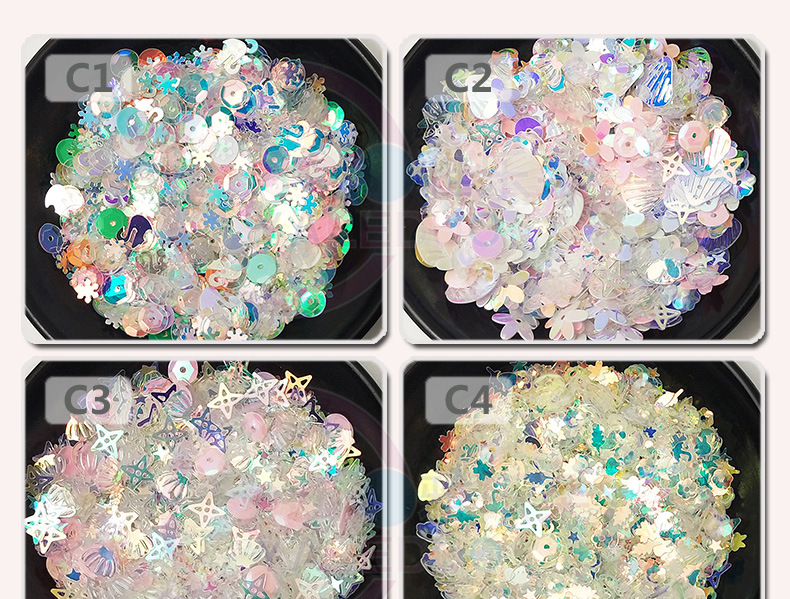 Factory Sales Mixed Sequin 5G Machine Candy Small Package Nail Ornament Foreign Trade Toy Sequins