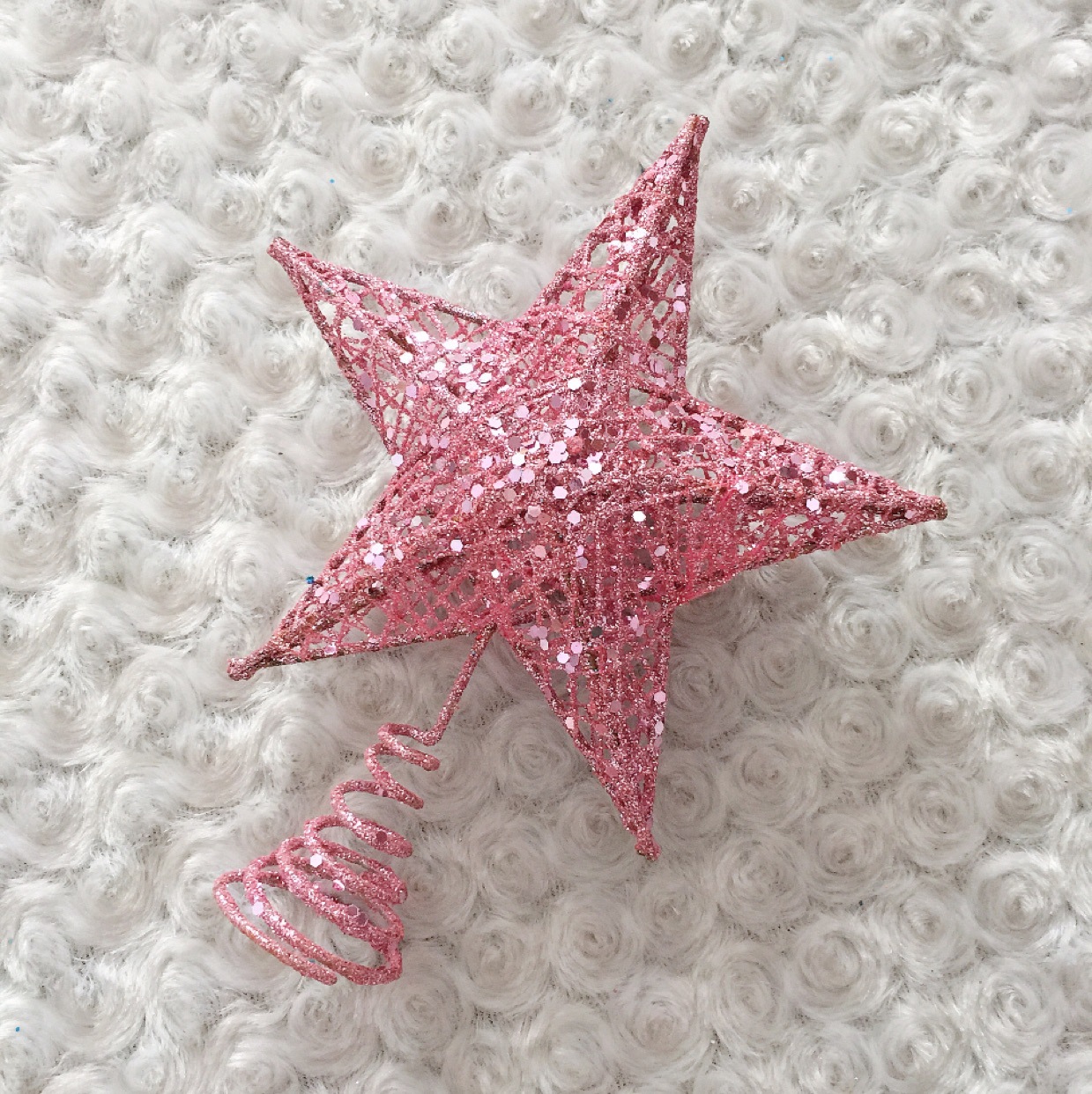 Whole TreeTop Star Iron Decoration FivePointed Star Sequin ThreeDimensional FivePointed Star Christmas Layout Supplies