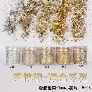Glitter Powder Flash Powder Nail Ornament Sequin Gradient Set Laser Gel Nail Polish Makeup Epoxy Slim