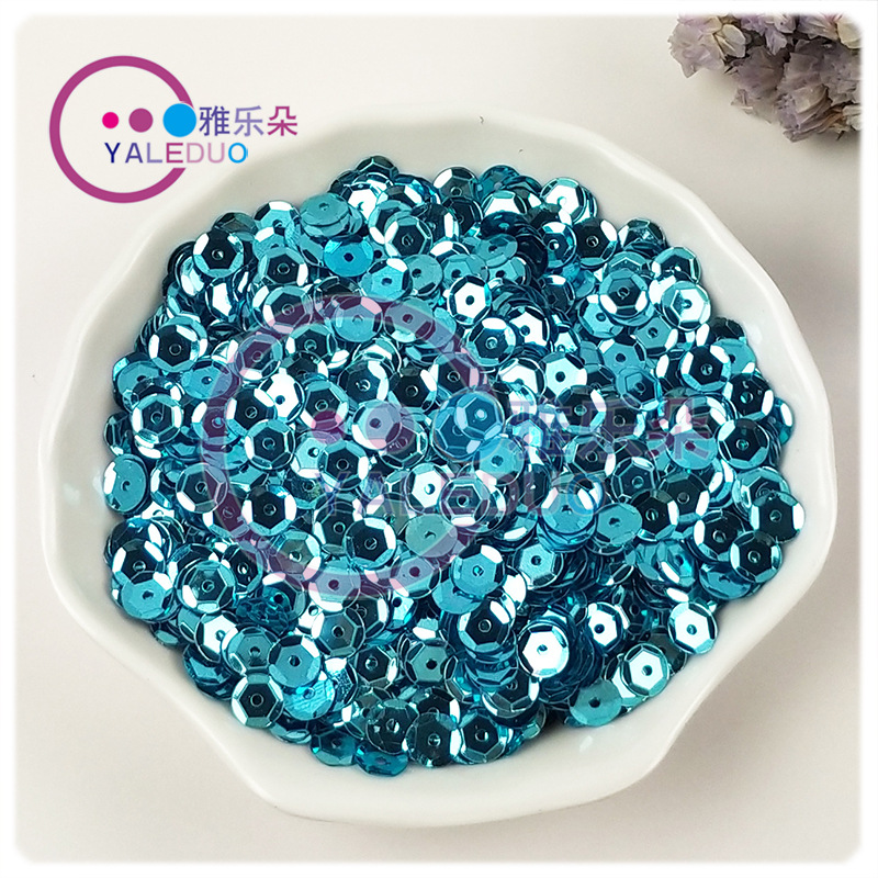 6mm Curved round Middle Hole Sequins  DIY Ornament Amblyopia Training String Perforated Sequin Clothing Material