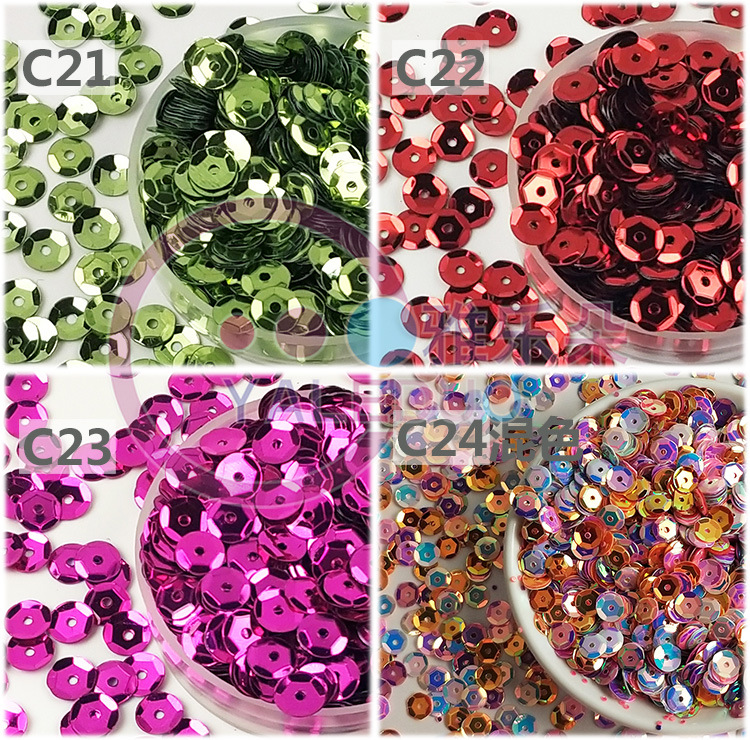 6mm Curved round Middle Hole Sequins DIY Ornament Amblyopia Training String Perforated Sequin Clothing Material 6mm Curved round Middle Hole Sequins DIY Ornament Amblyopia Training String Perforated Sequin Clothing Material