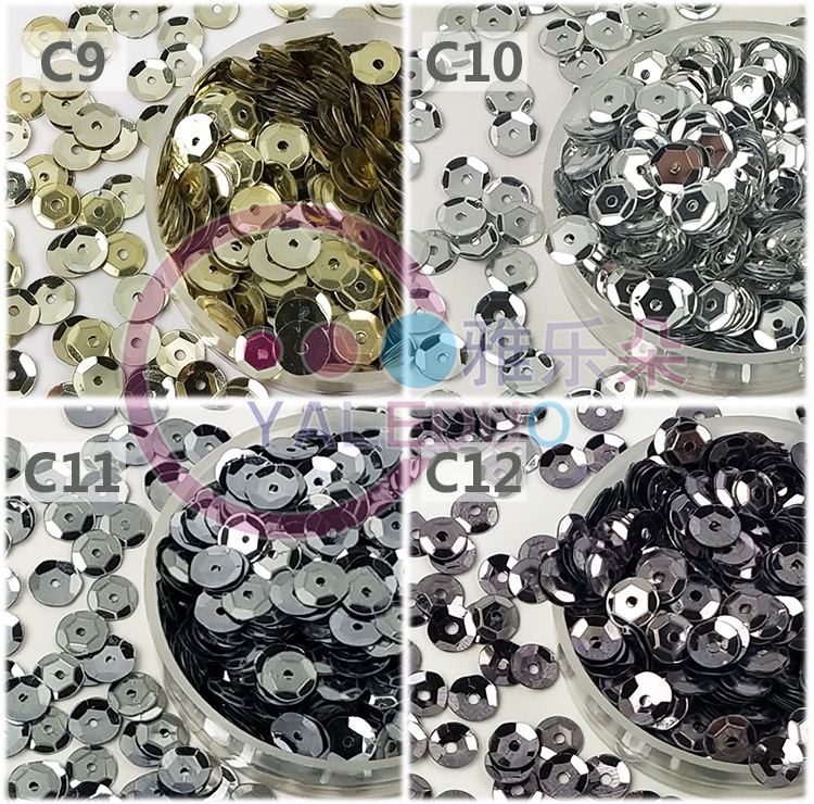 6mm Curved round Middle Hole Sequins DIY Ornament Amblyopia Training String Perforated Sequin Clothing Material 6mm Curved round Middle Hole Sequins DIY Ornament Amblyopia Training String Perforated Sequin Clothing Material