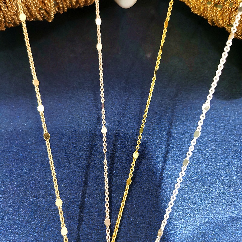Material Chain Tassel Strong Color Retention 15mm Sequin Chain Necklace Bracelet Hairpin Material Yiwu Accessories Whole