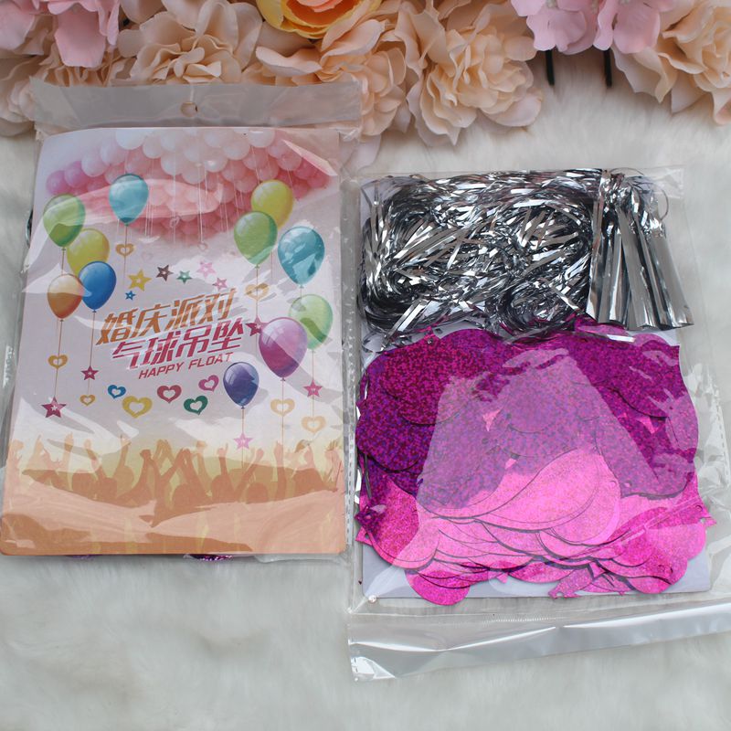 Wedding Wedding and Wedding Room Decoration Atmosphere Layout Balloon Rain Silk Pendant Sequin Pendant Wholesale Wedding Wedding and Wedding Room Decoration Atmosphere Layout Balloon Rain Silk Pendant Sequin Pendant Wholesale