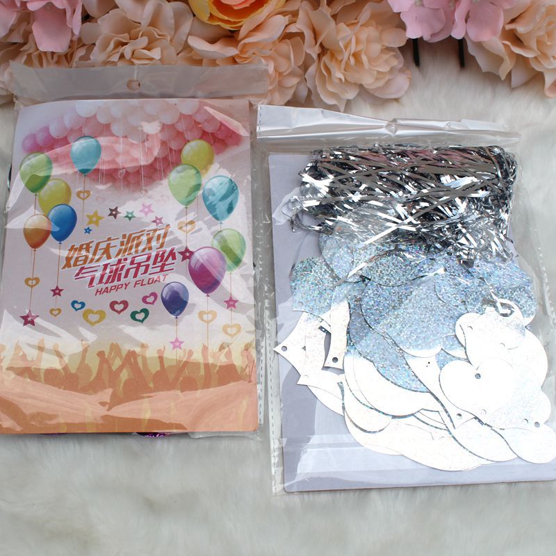 Wedding Wedding and Wedding Room Decoration Atmosphere Layout Balloon Rain Silk Pendant Sequin Pendant Wholesale Wedding Wedding and Wedding Room Decoration Atmosphere Layout Balloon Rain Silk Pendant Sequin Pendant Wholesale