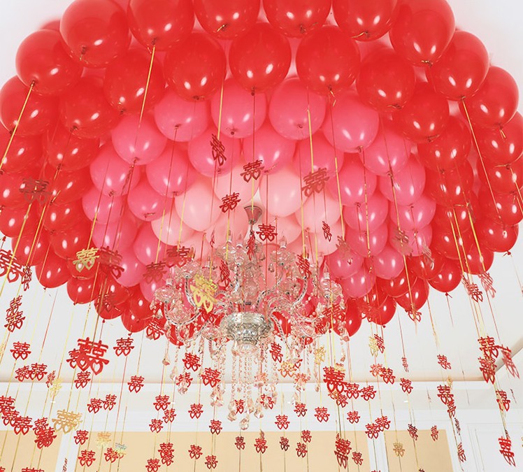 Wedding Wedding and Wedding Room Decoration Atmosphere Layout Balloon Rain Silk Pendant Sequin Pendant Wholesale Wedding Wedding and Wedding Room Decoration Atmosphere Layout Balloon Rain Silk Pendant Sequin Pendant Wholesale