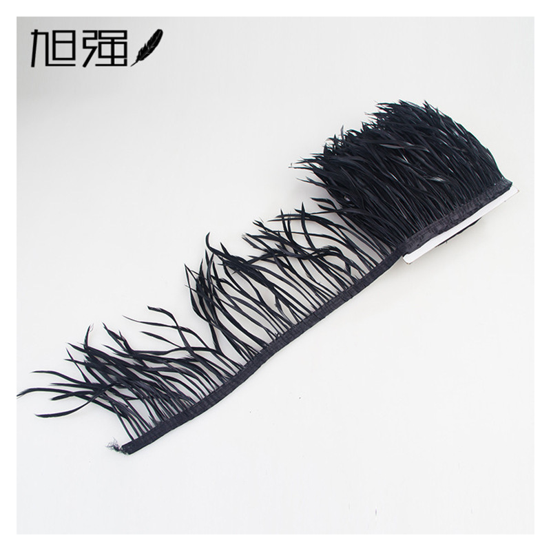 Manufacturer 13-15 cm bird hair silk plus cloth edge ostrich hair silk lace ostrich hair plus ribbon 2-139