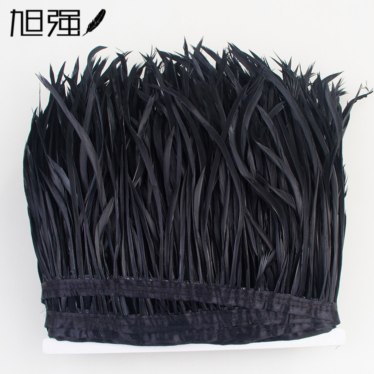 Manufacturer 13-15 cm bird hair silk plus cloth edge ostrich hair silk lace ostrich hair plus ribbon 2-139