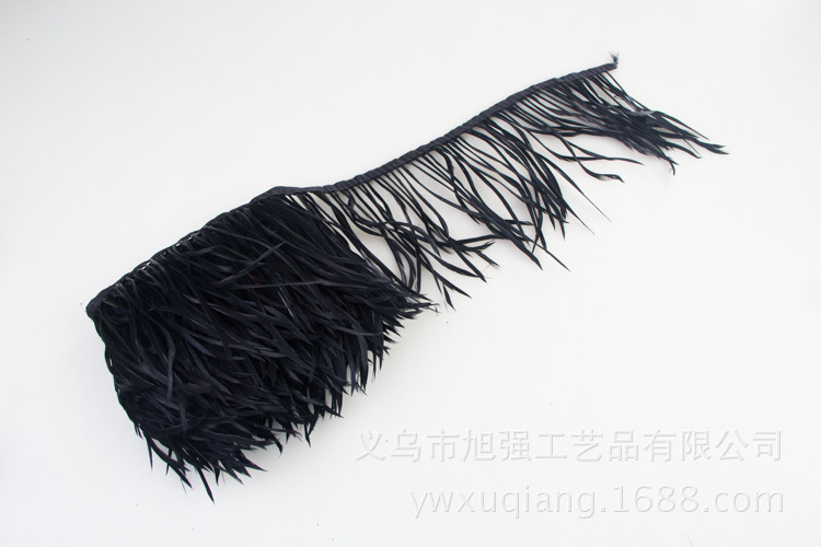 Manufacturer 13-15 cm bird hair silk plus cloth edge ostrich hair silk lace ostrich hair plus ribbon 2-139