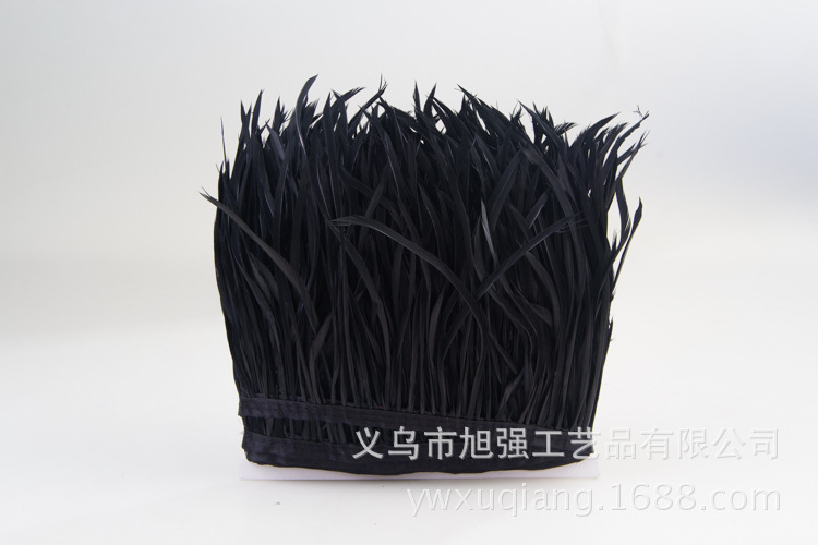Manufacturer 13-15 cm bird hair silk plus cloth edge ostrich hair silk lace ostrich hair plus ribbon 2-139