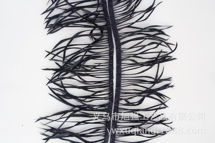 Manufacturer 13-15 cm bird hair silk plus cloth edge ostrich hair silk lace ostrich hair plus ribbon 2-139