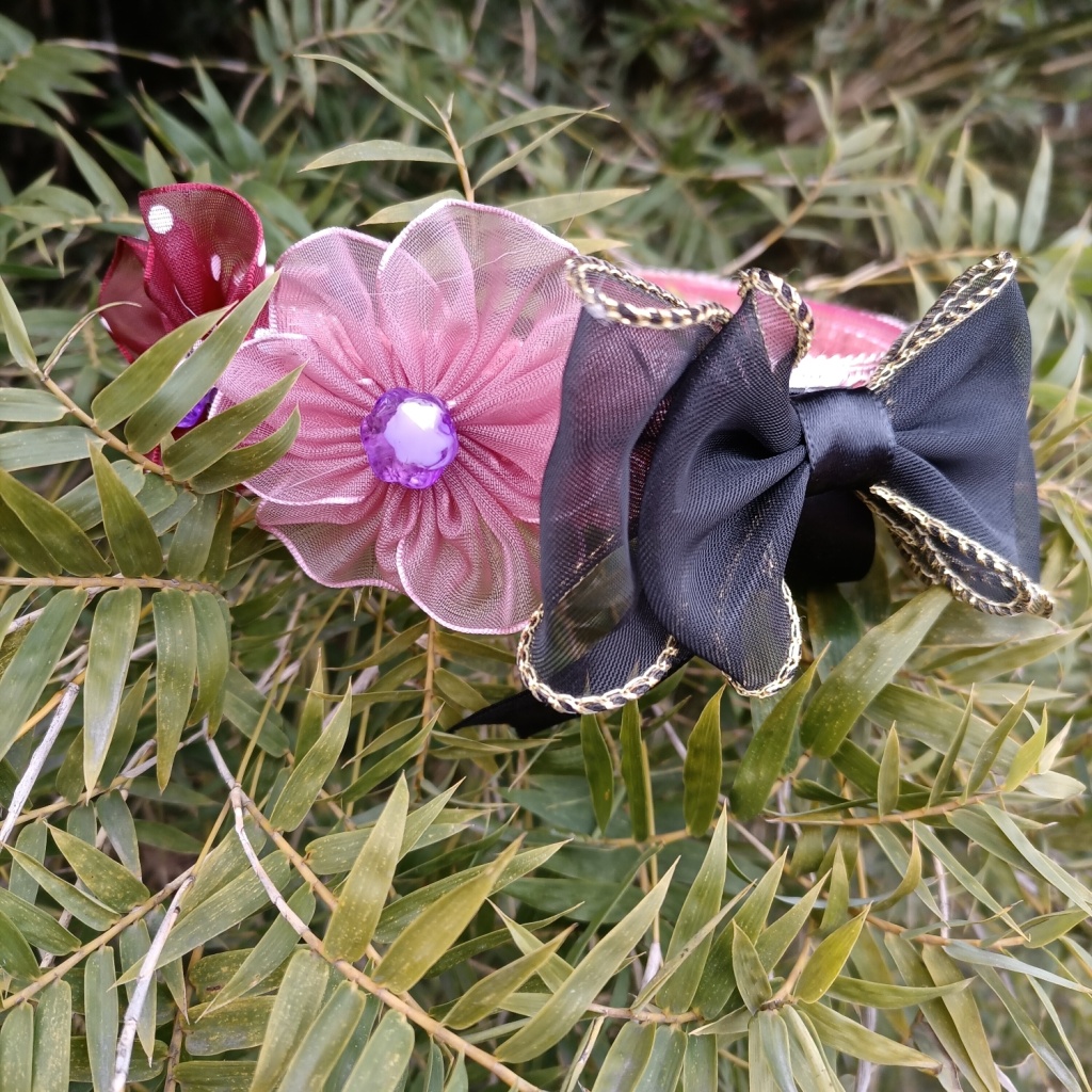 Internet Celebrity Hairpin Hair Hoop 2022 New Hair Band Lace Golden Edge Petals Simple Children's Bow Headband